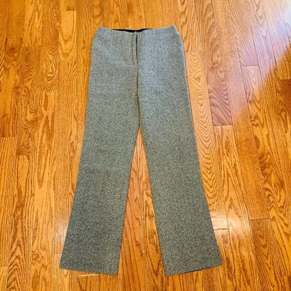 J Crew Wool Pants Size 8 Gray Classic Fit Straight Leg - Picture 1 of 16